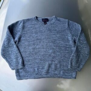Heavyweight Blue vintage 90s Denim & Co. knit sweater sweater